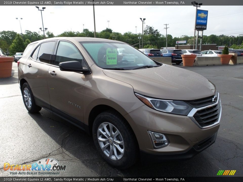 2019 Chevrolet Equinox LS AWD Sandy Ridge Metallic / Medium Ash Gray Photo #10