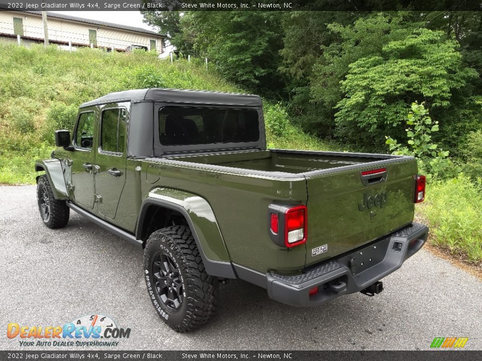 2022 Jeep Gladiator Willys 4x4 Sarge Green / Black Photo #7