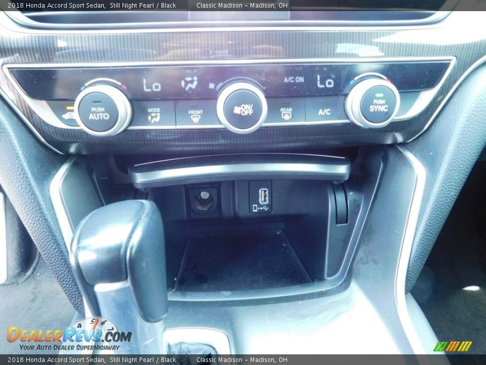 2018 Honda Accord Sport Sedan Still Night Pearl / Black Photo #12