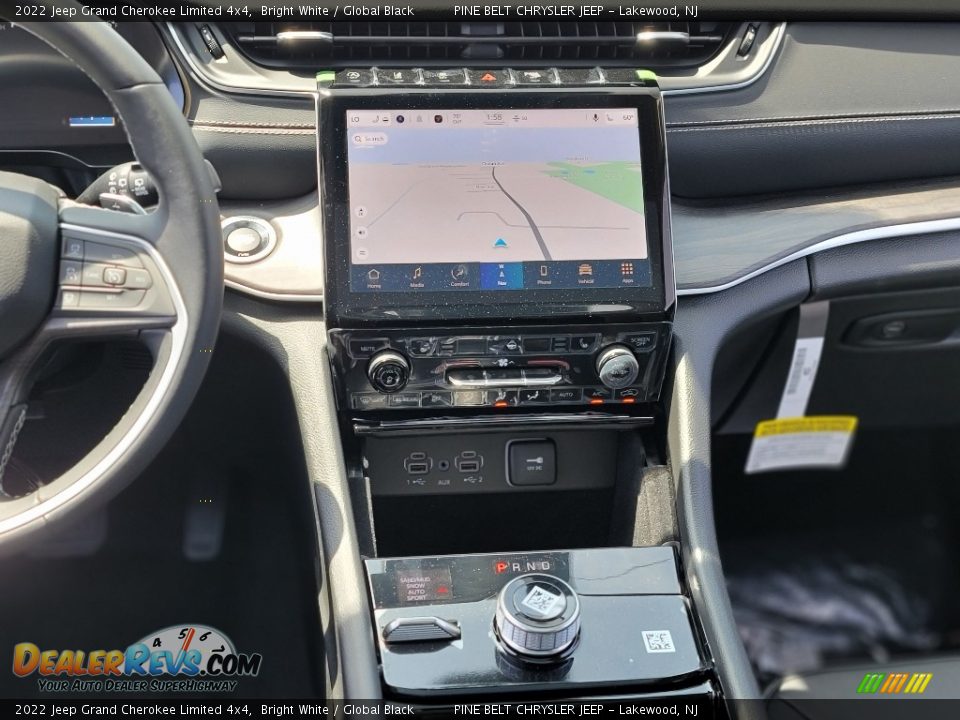 2022 Jeep Grand Cherokee Limited 4x4 Bright White / Global Black Photo #8