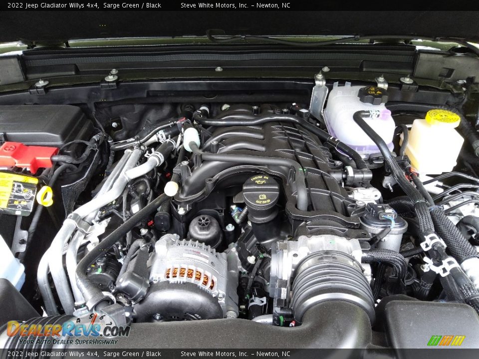 2022 Jeep Gladiator Willys 4x4 3.6 Liter DOHC 24-Valve VVT V6 Engine Photo #8