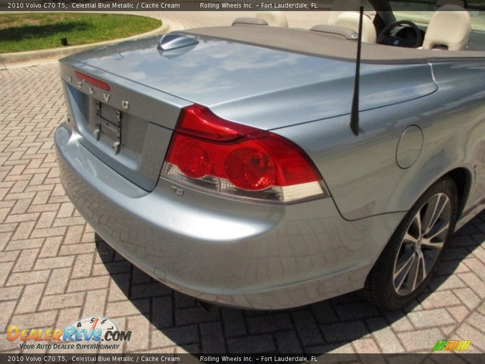 2010 Volvo C70 T5 Celestial Blue Metallic / Cacite Cream Photo #31