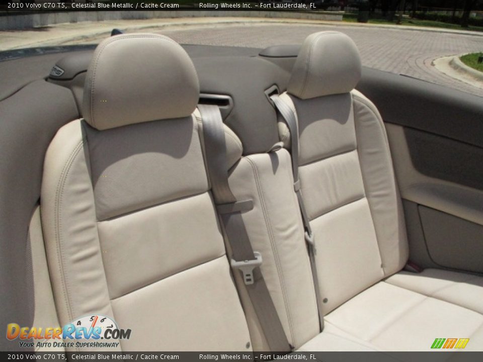 2010 Volvo C70 T5 Celestial Blue Metallic / Cacite Cream Photo #32