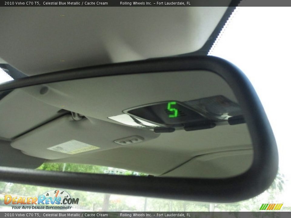 2010 Volvo C70 T5 Celestial Blue Metallic / Cacite Cream Photo #34