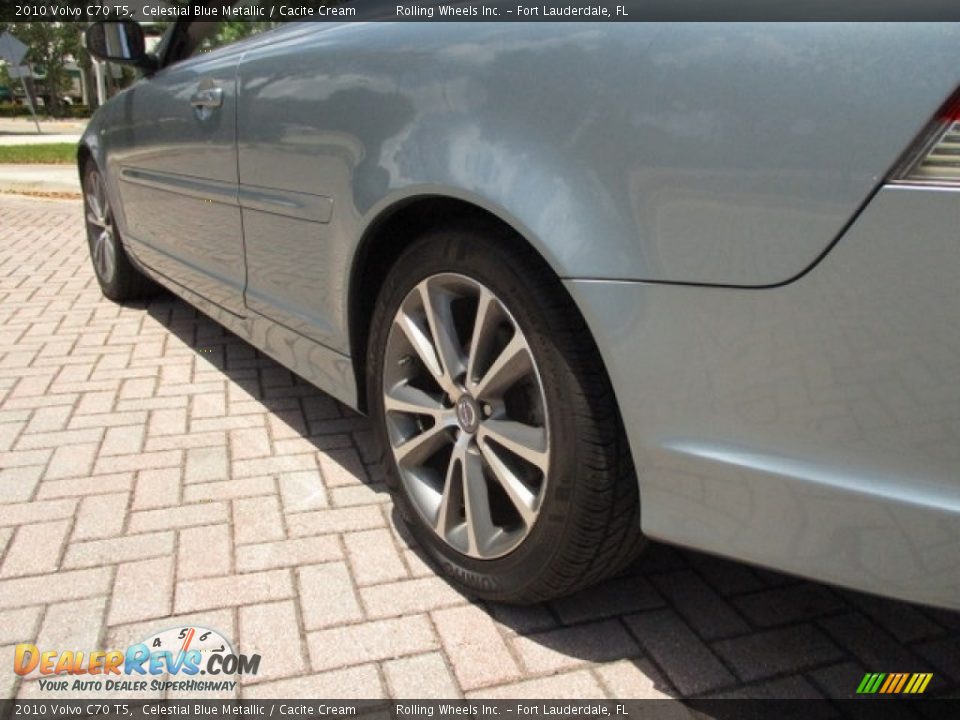 2010 Volvo C70 T5 Celestial Blue Metallic / Cacite Cream Photo #35