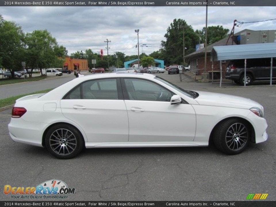 2014 Mercedes-Benz E 350 4Matic Sport Sedan Polar White / Silk Beige/Espresso Brown Photo #11