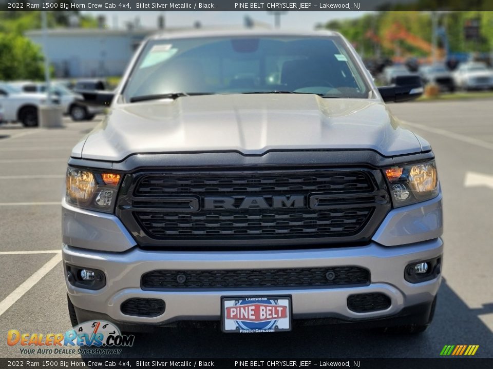 2022 Ram 1500 Big Horn Crew Cab 4x4 Billet Silver Metallic / Black Photo #2