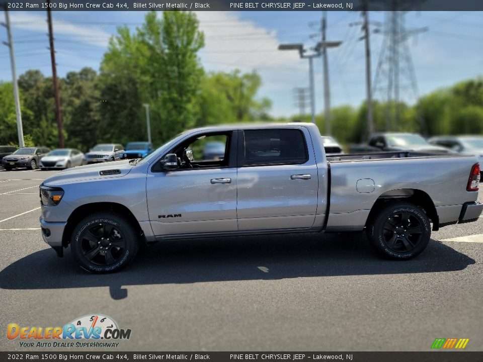 2022 Ram 1500 Big Horn Crew Cab 4x4 Billet Silver Metallic / Black Photo #3