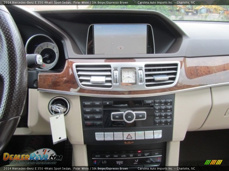 2014 Mercedes-Benz E 350 4Matic Sport Sedan Polar White / Silk Beige/Espresso Brown Photo #15