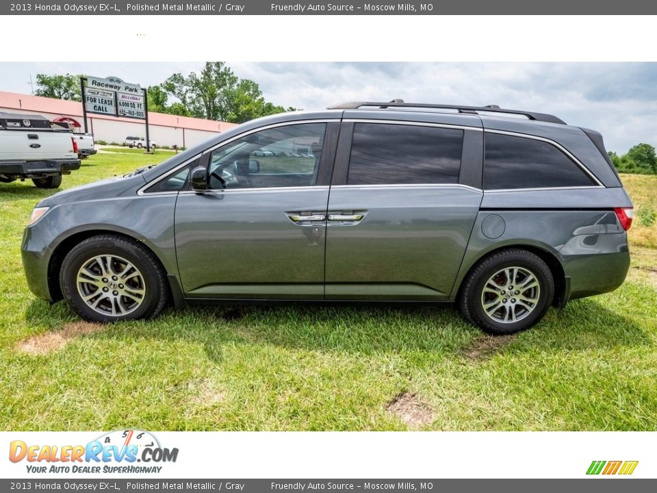 2013 Honda Odyssey EX-L Polished Metal Metallic / Gray Photo #7