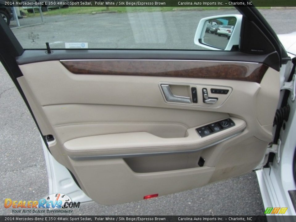 2014 Mercedes-Benz E 350 4Matic Sport Sedan Polar White / Silk Beige/Espresso Brown Photo #18