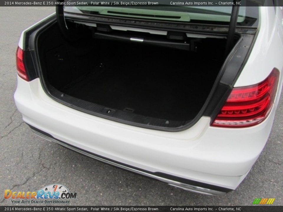 2014 Mercedes-Benz E 350 4Matic Sport Sedan Polar White / Silk Beige/Espresso Brown Photo #21