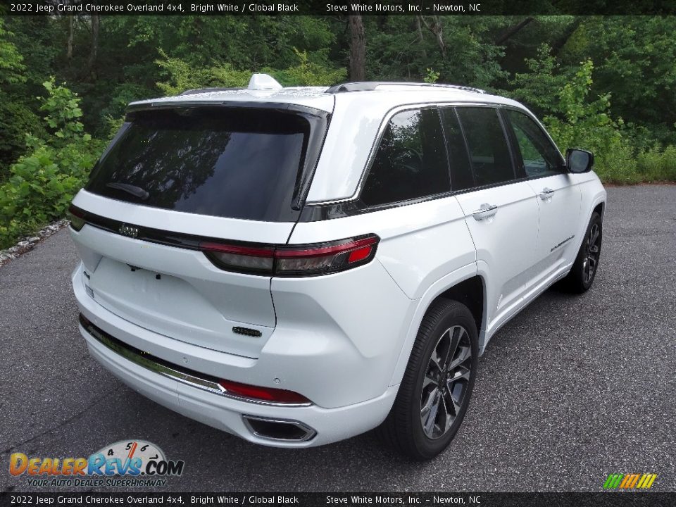 2022 Jeep Grand Cherokee Overland 4x4 Bright White / Global Black Photo #6