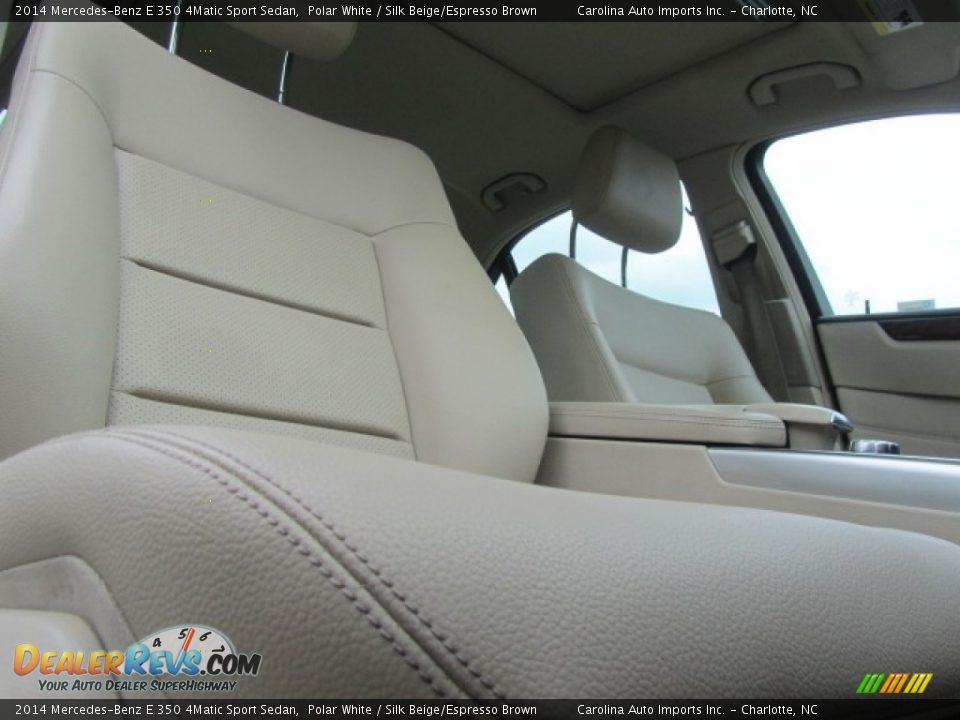 2014 Mercedes-Benz E 350 4Matic Sport Sedan Polar White / Silk Beige/Espresso Brown Photo #23