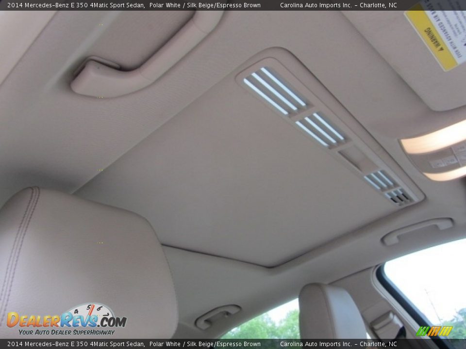 2014 Mercedes-Benz E 350 4Matic Sport Sedan Polar White / Silk Beige/Espresso Brown Photo #24