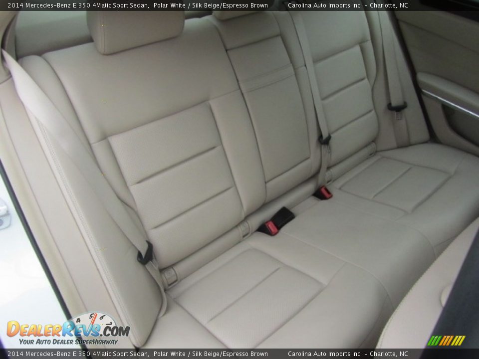 2014 Mercedes-Benz E 350 4Matic Sport Sedan Polar White / Silk Beige/Espresso Brown Photo #25
