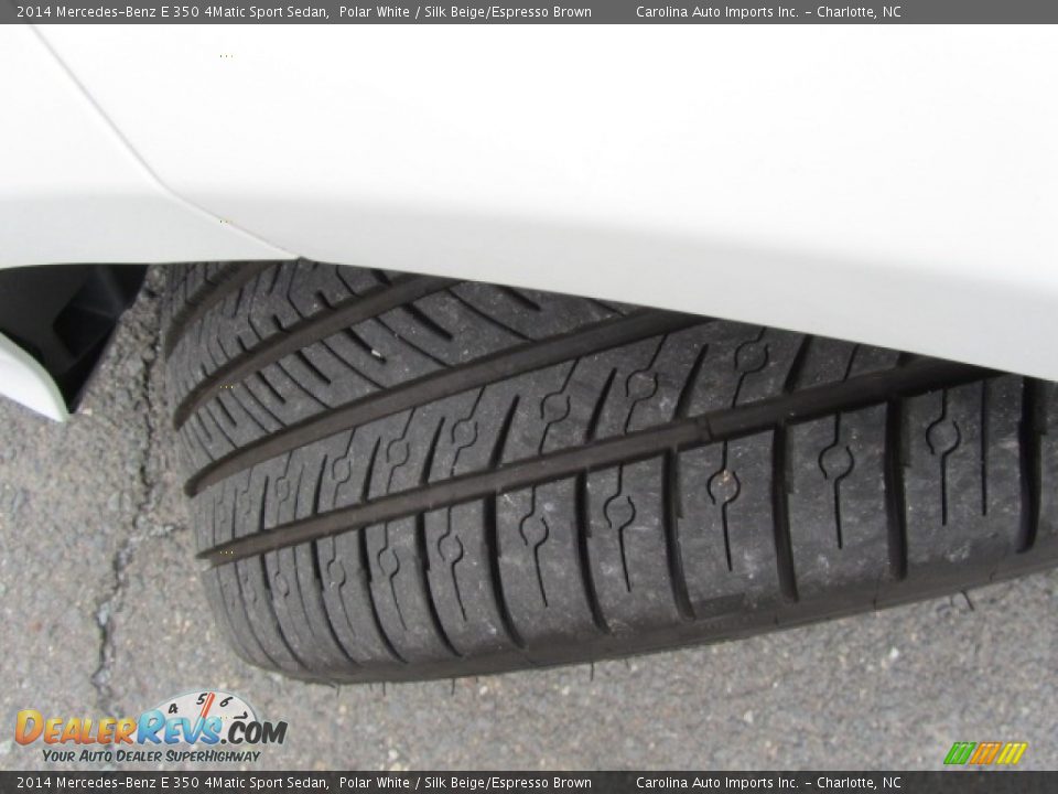 2014 Mercedes-Benz E 350 4Matic Sport Sedan Polar White / Silk Beige/Espresso Brown Photo #27