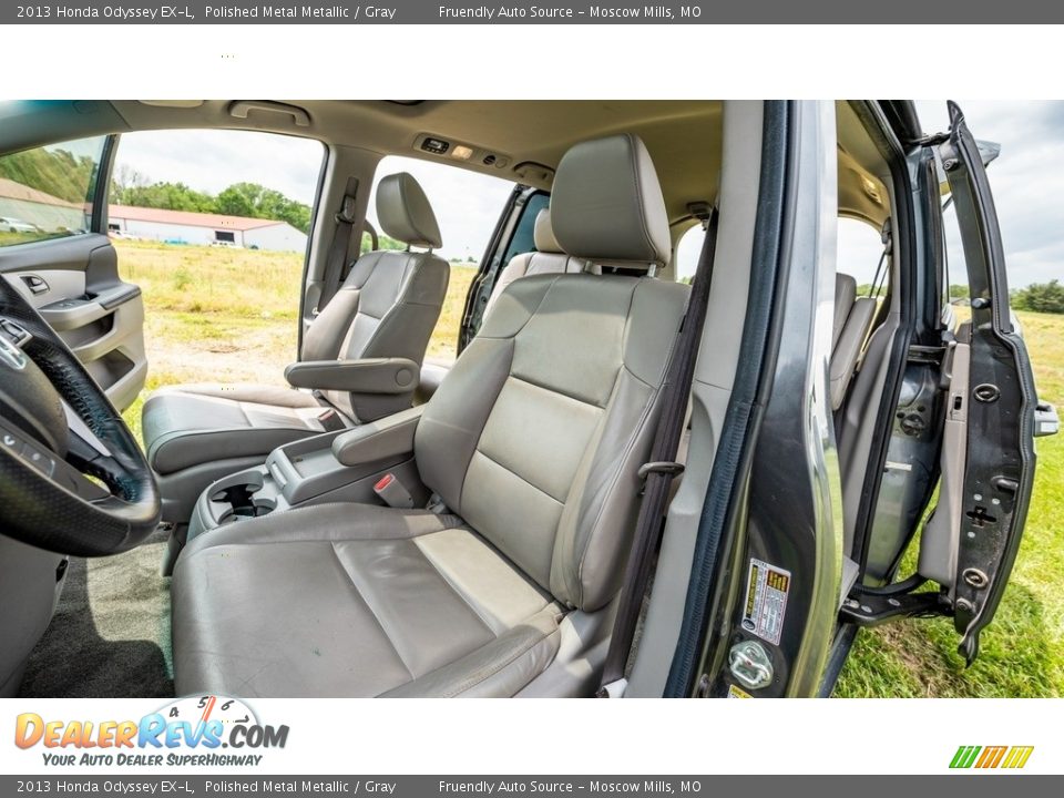 2013 Honda Odyssey EX-L Polished Metal Metallic / Gray Photo #17