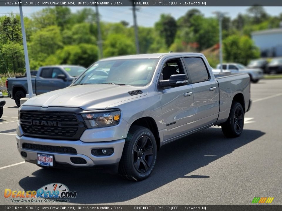 2022 Ram 1500 Big Horn Crew Cab 4x4 Billet Silver Metallic / Black Photo #1