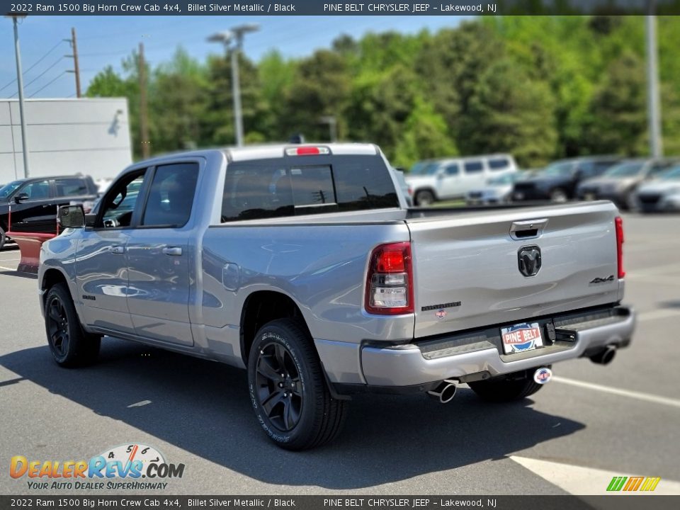 2022 Ram 1500 Big Horn Crew Cab 4x4 Billet Silver Metallic / Black Photo #4