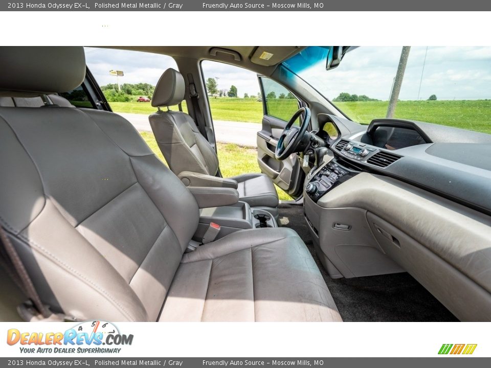 2013 Honda Odyssey EX-L Polished Metal Metallic / Gray Photo #26