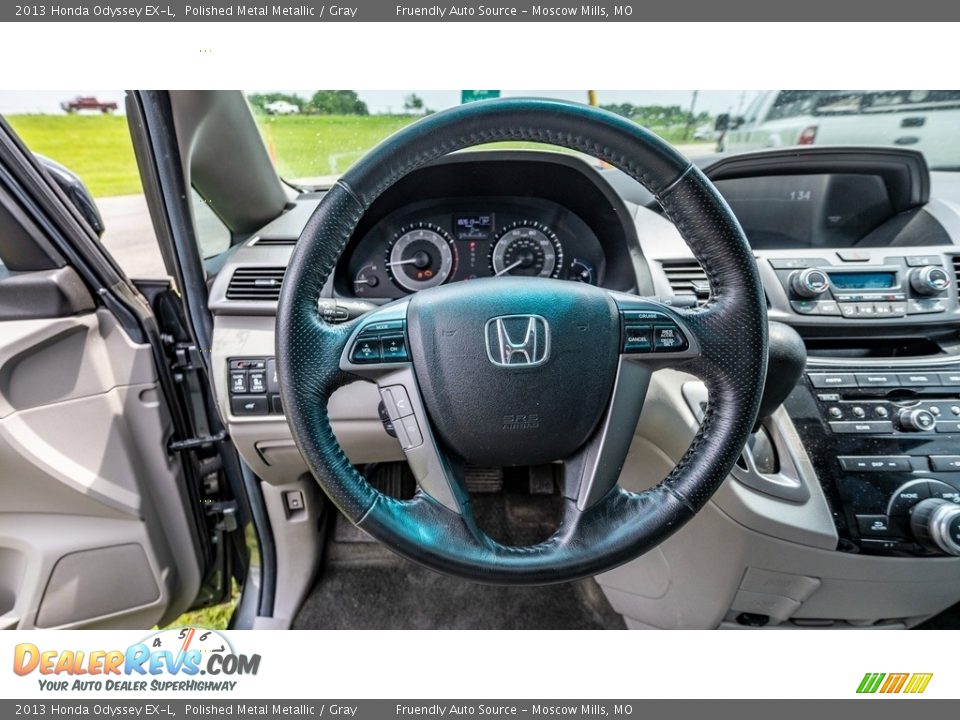 2013 Honda Odyssey EX-L Polished Metal Metallic / Gray Photo #29