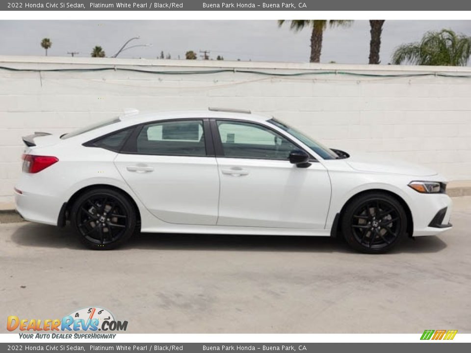 Platinum White Pearl 2022 Honda Civic Si Sedan Photo #8