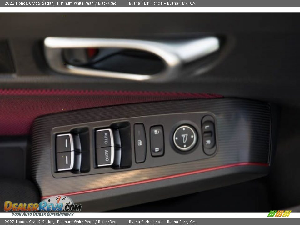 2022 Honda Civic Si Sedan Platinum White Pearl / Black/Red Photo #31