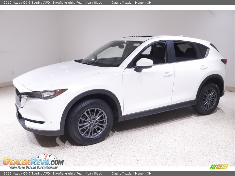 2019 Mazda CX-5 Touring AWD Snowflake White Pearl Mica / Black Photo #3