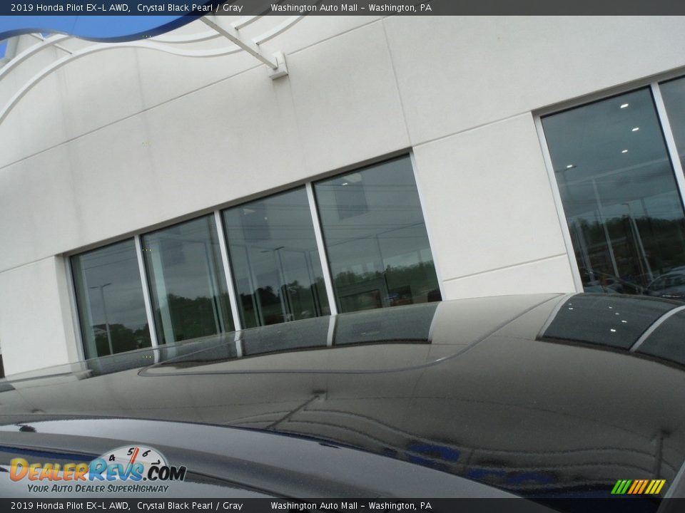 2019 Honda Pilot EX-L AWD Crystal Black Pearl / Gray Photo #3