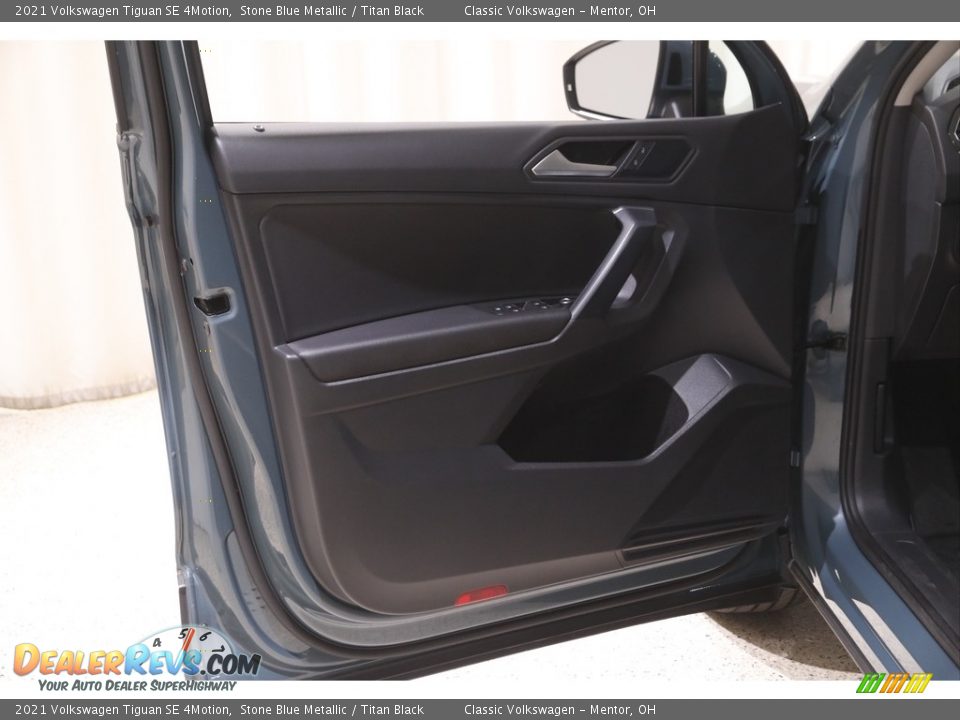 2021 Volkswagen Tiguan SE 4Motion Stone Blue Metallic / Titan Black Photo #4