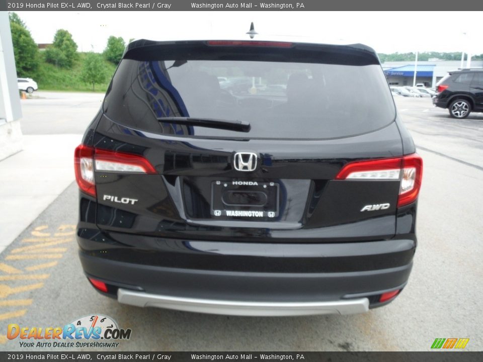 2019 Honda Pilot EX-L AWD Crystal Black Pearl / Gray Photo #8