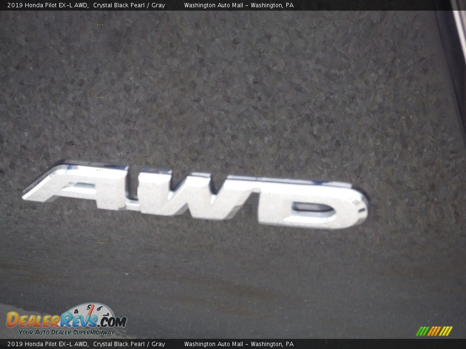 2019 Honda Pilot EX-L AWD Crystal Black Pearl / Gray Photo #9