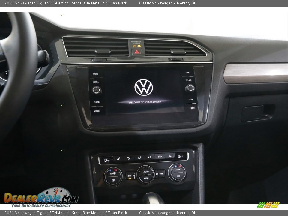 2021 Volkswagen Tiguan SE 4Motion Stone Blue Metallic / Titan Black Photo #9