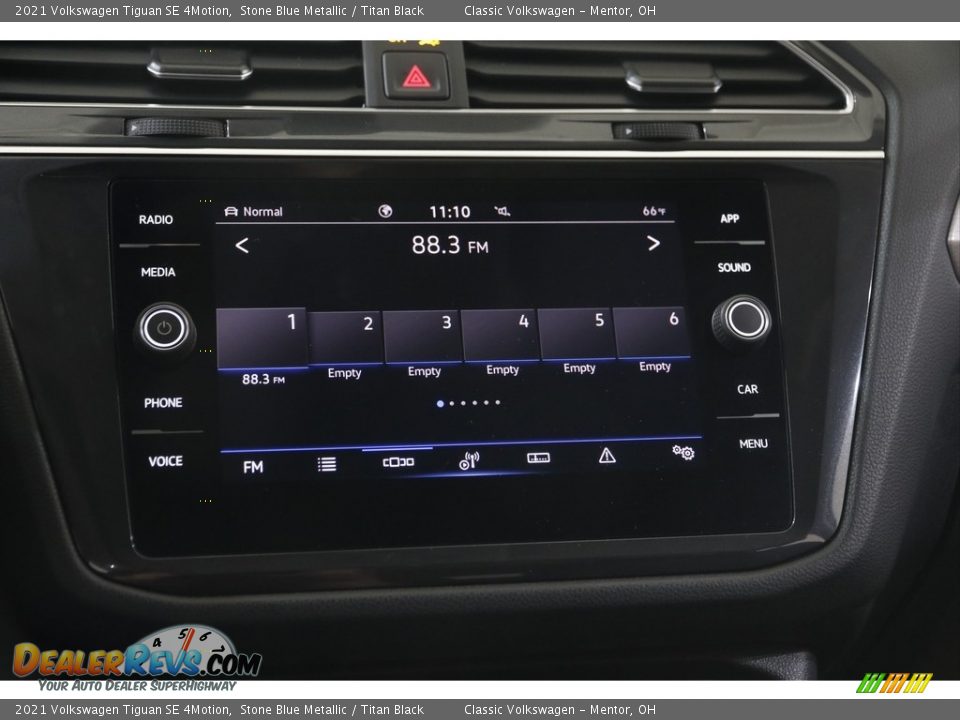 2021 Volkswagen Tiguan SE 4Motion Stone Blue Metallic / Titan Black Photo #10