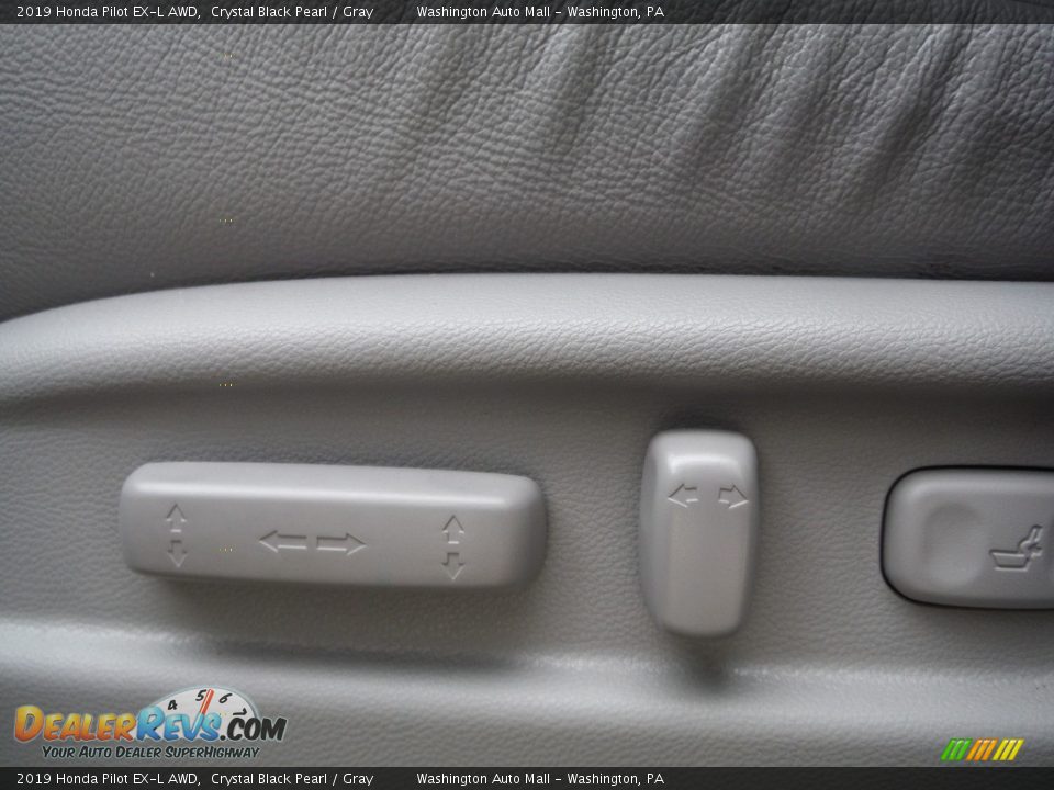 2019 Honda Pilot EX-L AWD Crystal Black Pearl / Gray Photo #12