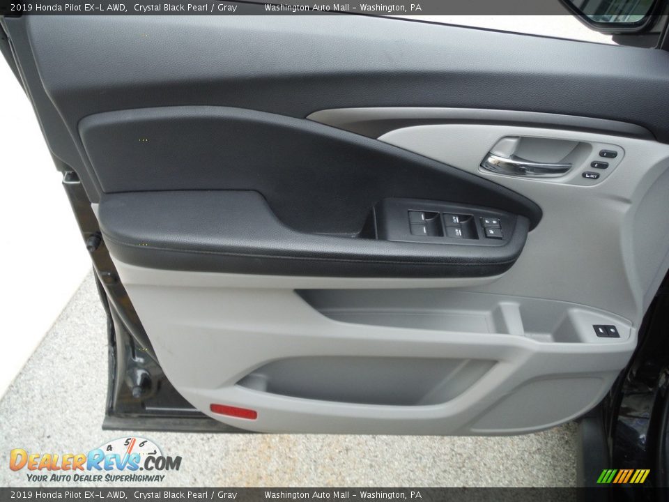 2019 Honda Pilot EX-L AWD Crystal Black Pearl / Gray Photo #14