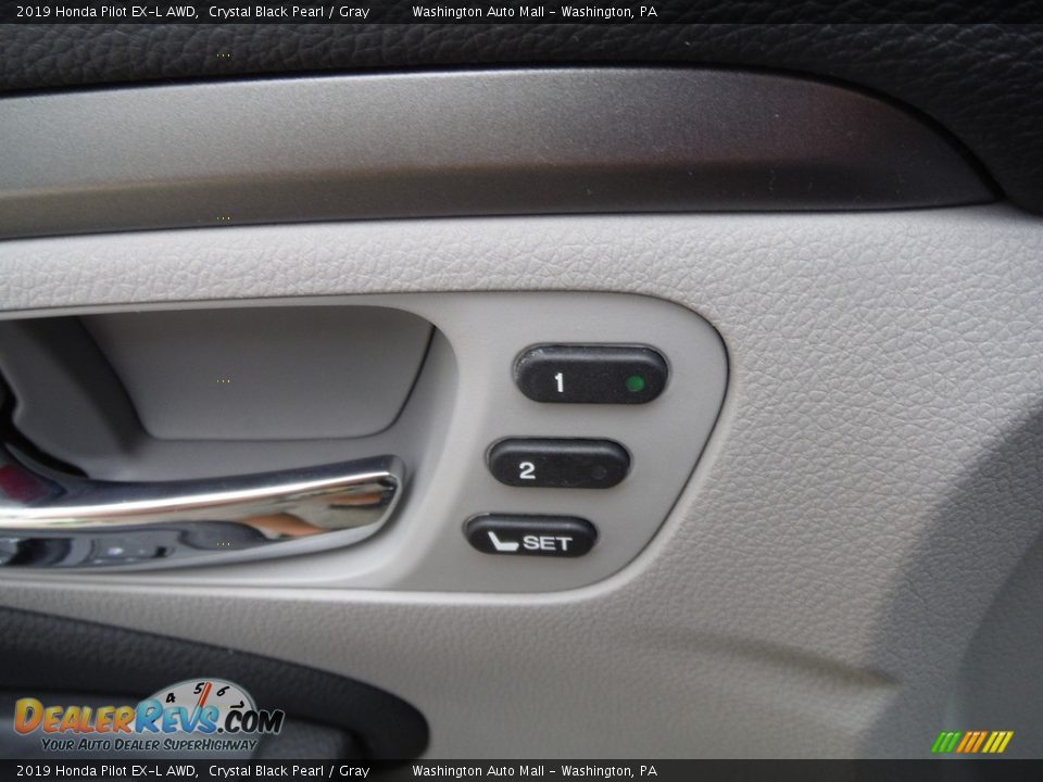 2019 Honda Pilot EX-L AWD Crystal Black Pearl / Gray Photo #15