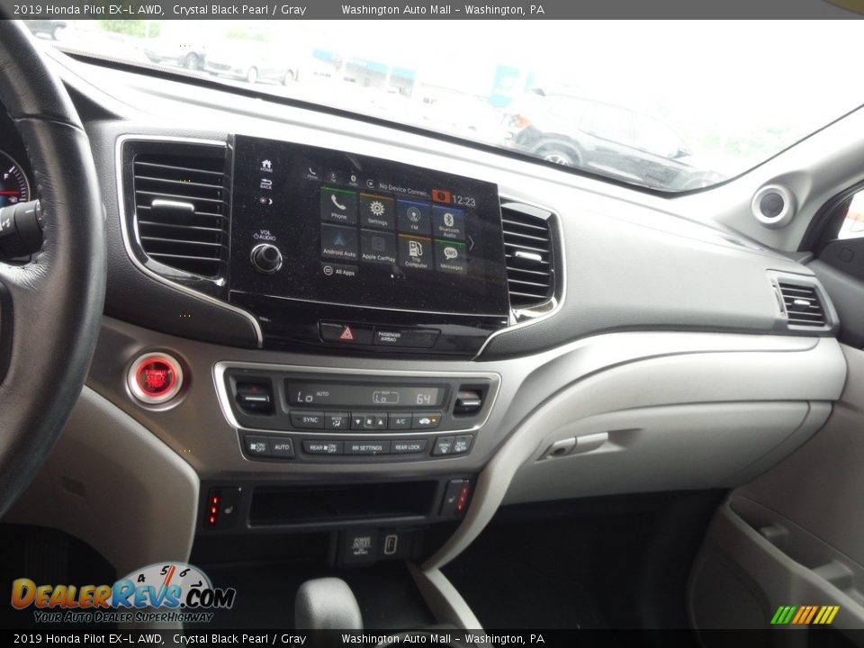2019 Honda Pilot EX-L AWD Crystal Black Pearl / Gray Photo #18