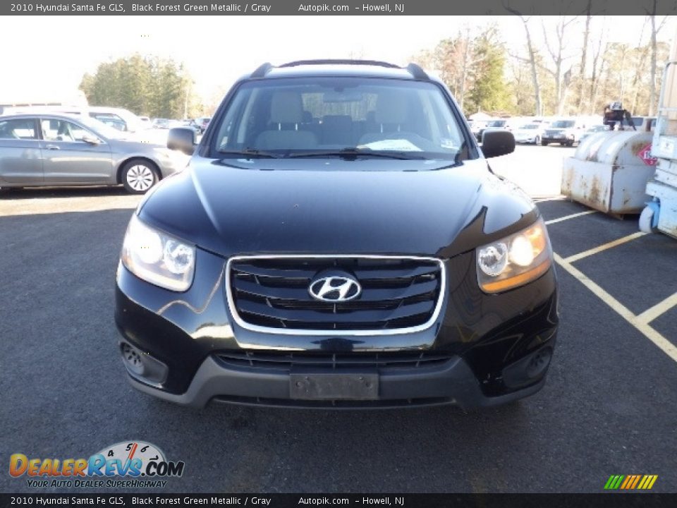 2010 Hyundai Santa Fe GLS Black Forest Green Metallic / Gray Photo #3