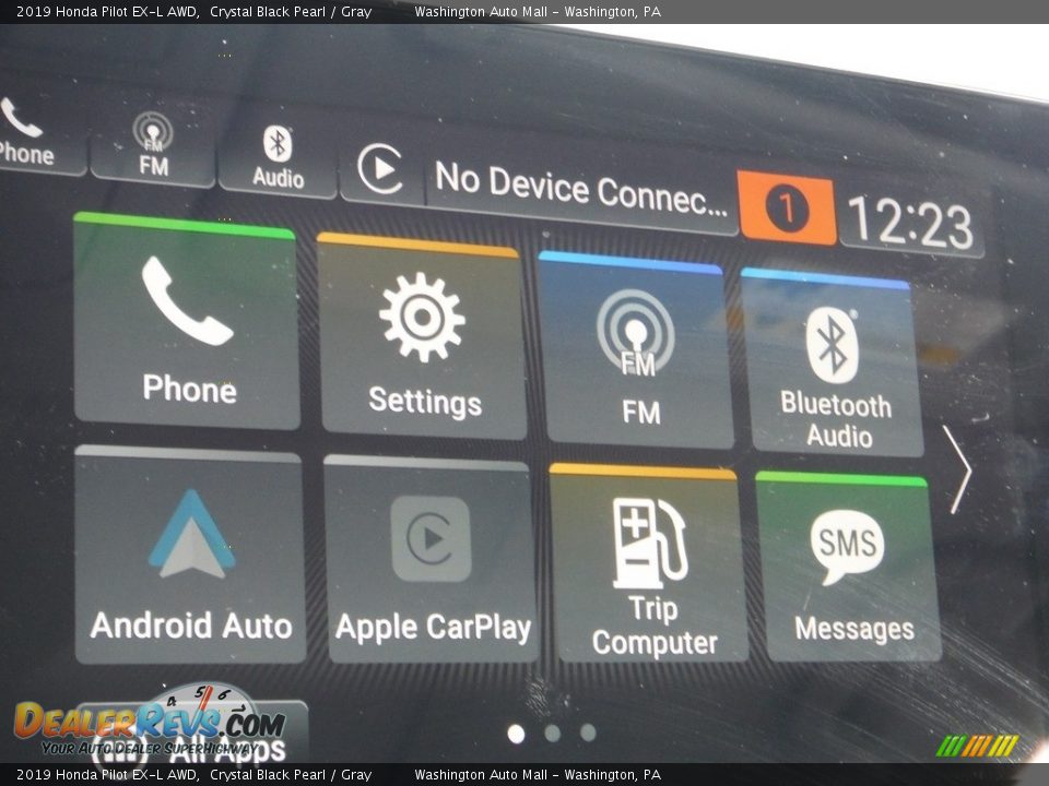 2019 Honda Pilot EX-L AWD Crystal Black Pearl / Gray Photo #19