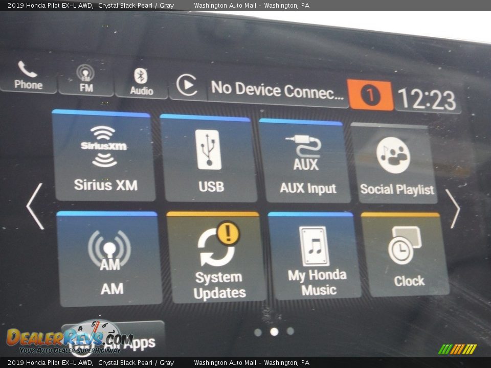 2019 Honda Pilot EX-L AWD Crystal Black Pearl / Gray Photo #20