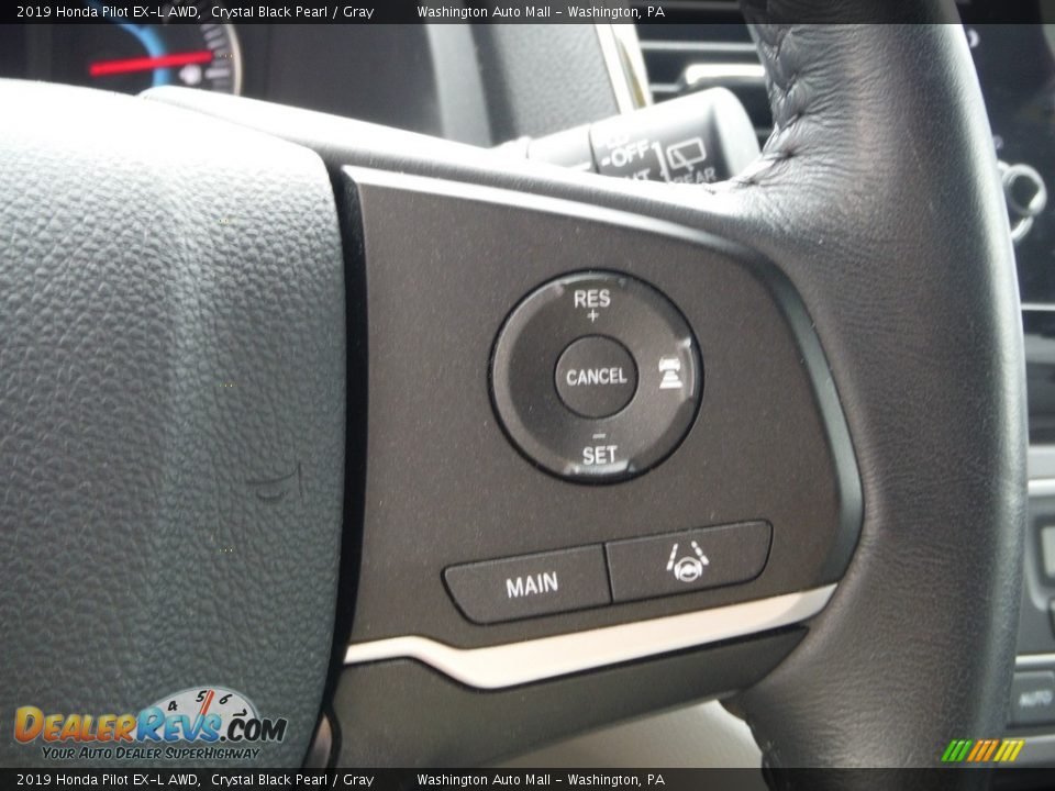 2019 Honda Pilot EX-L AWD Crystal Black Pearl / Gray Photo #26