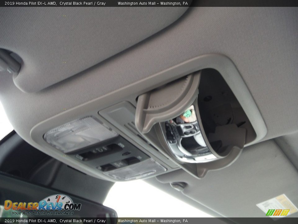 2019 Honda Pilot EX-L AWD Crystal Black Pearl / Gray Photo #27