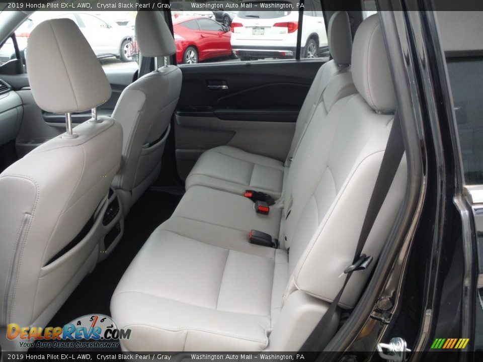 2019 Honda Pilot EX-L AWD Crystal Black Pearl / Gray Photo #28