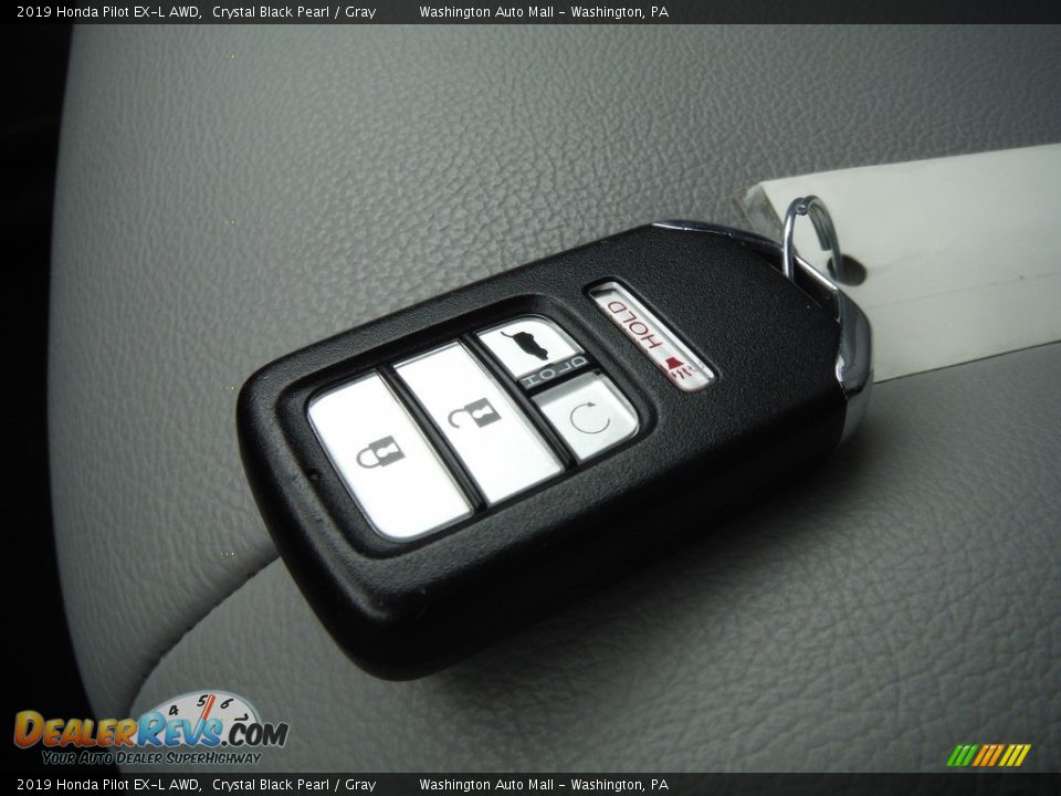 2019 Honda Pilot EX-L AWD Crystal Black Pearl / Gray Photo #34