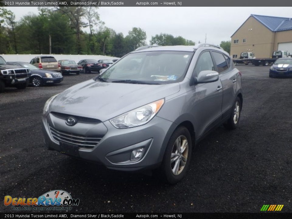 2013 Hyundai Tucson Limited AWD Diamond Silver / Black/Saddle Photo #1