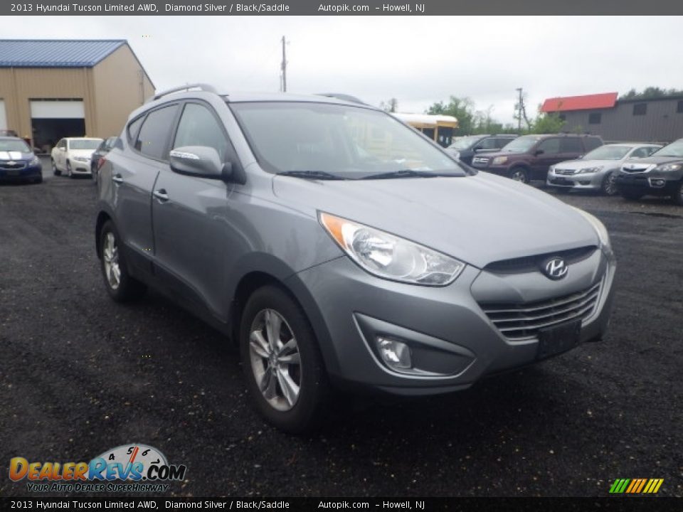 2013 Hyundai Tucson Limited AWD Diamond Silver / Black/Saddle Photo #2