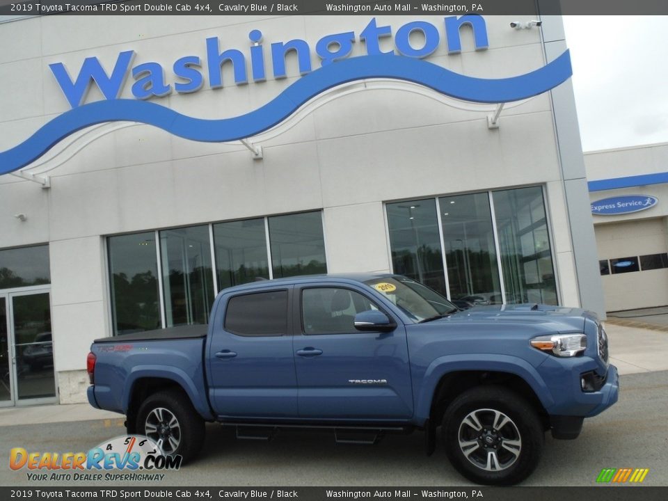 2019 Toyota Tacoma TRD Sport Double Cab 4x4 Cavalry Blue / Black Photo #2