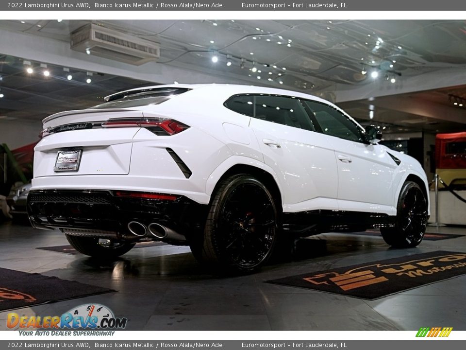 2022 Lamborghini Urus AWD Bianco Icarus Metallic / Rosso Alala/Nero Ade Photo #13